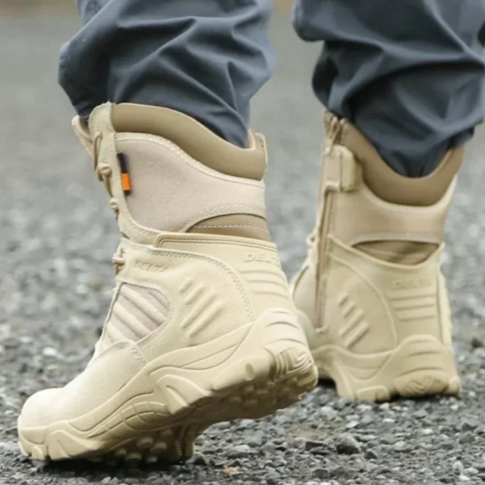 Delta Tactical Men’s Tan Cordura Military Combat Work Boots Made In USA Size 8